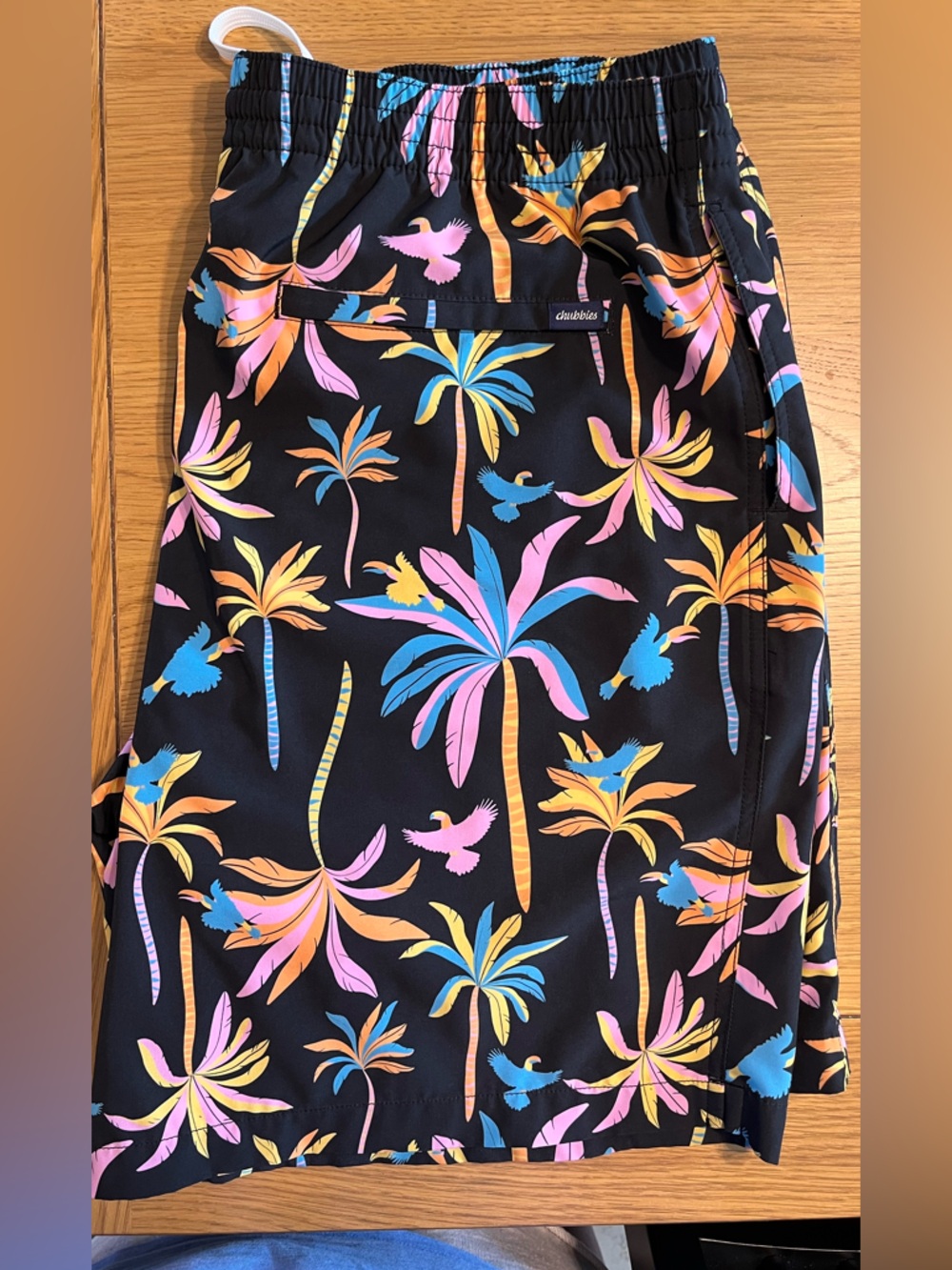Men’s Chubbies Lined Swim Trunks Tropical print- size XXL - Picture 6 of 7
